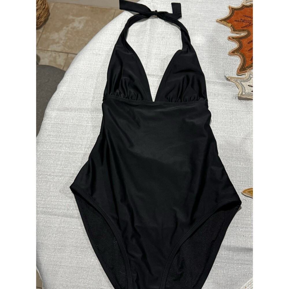 Women's Bathing Suit Top, Size 6, Solid, Push-Up, Padded, Halter